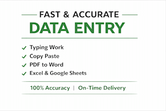 do fast data entry ,typing and copy paste work