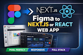 convert figma to reactjs or nextjs website