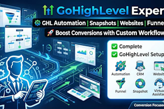 set up your gohighlevel CRM, automation, and funnels for your business
