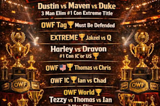 design a high impact event poster or fight card