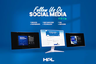 design professional social media posters