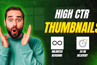 create high CTR thumbnails for youtube, shorts, and podcasts