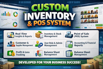 create a custom inventory management and pos system for you