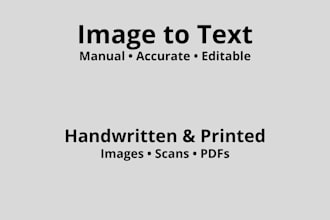 convert image or handwritten data into excel