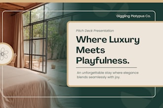 design hotel hospitality pitch deck investment proposal resort deck presentation