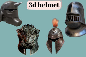 design wearable 3d custom mask 3d helmet oni mask anime 3d cosplay mask 3d armor