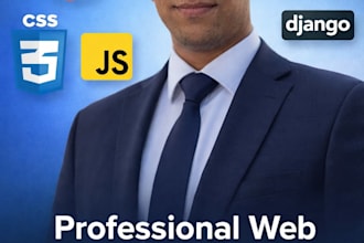 build a custom web application with django