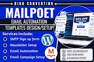 mailpoet email automation, email template design, ecommerce email template