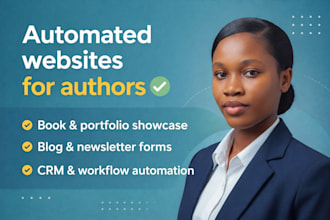 do automated websites for authors
