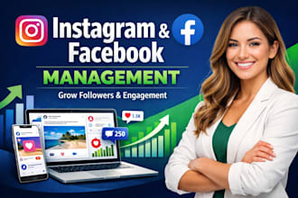 be your instagram and facebook manager
