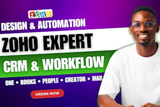 be your zoho expert for zoho CRM setup, zoho one, zoho creator, and zoho books