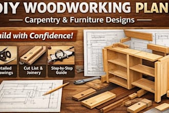 make plans for DIY woodworking, carpentry and furniture designs