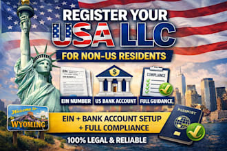 register your USA llc for non US residents with ein