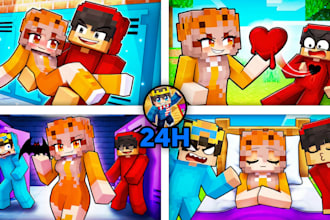 make a professional minecraft thumbnail
