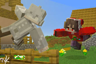 make a minecraft thumbnail