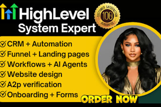 be your go high level automation expert, ghl website, real estate agency, funnel