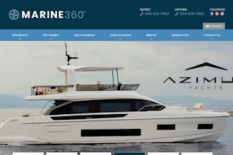 design luxury yacht website vacation rental website boat website marine website