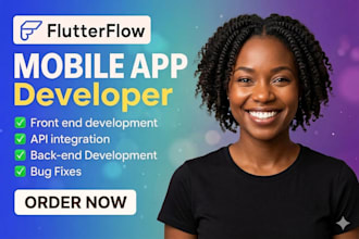 do flutter app development for android app ios app