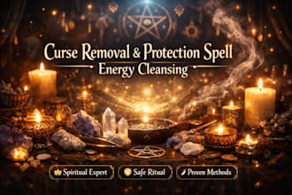 remove curse, hex, black magic and cast a protection spell