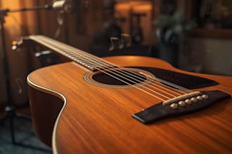 record professional acoustic guitar for your song