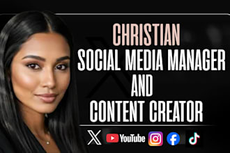 be your christain social media manager content creator and virtual assistant