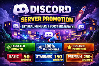 boost your discord server growth and engagement to get real members fast