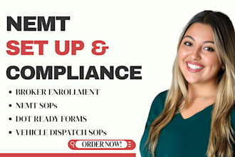 set up nemt medicaid compliance, pecos npi, carf accreditation credentialing npi
