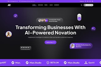 build squarespace ai automation agency website ai software site