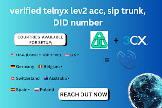 setup any country did number for inbound and outbound calls