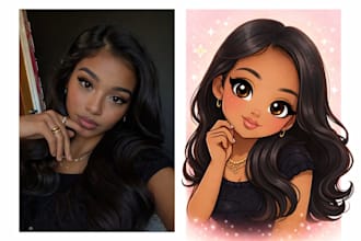 create cute custom animated characters and sticker sheets