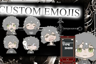 draw you digital discord, twitch, streaming emojis