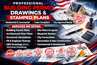 provide permit drawings with licensed engineer stamp alabama, maryland, georgia
