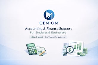 help with accounting, finance tasks, and financial analysis