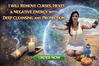 remove curses hexes and negative energy with deep cleansing and protection spell