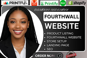 create, redesign, and optimize your fourthwall merch website