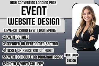 event website event landing page conference website event management website