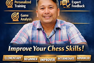 train you with game analysis, lessons and expert feedback from a national master
