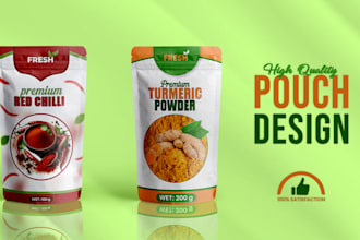do product packaging and pouch design for modern brands