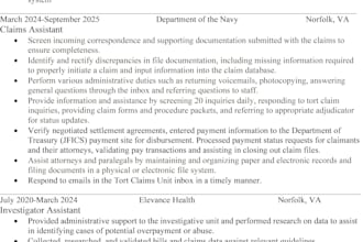 do data entry, can type 40 wpm, and I pay very close attention to detail