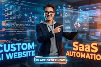 develop ai custom web apps and automation for saas, startups