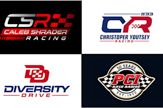 design a vintage bike racing logo for your club team