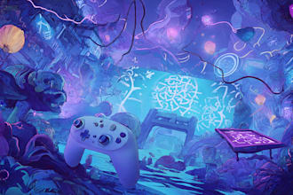 design amazing gaming channel art and logo for youtube