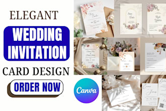 design elegant wedding invitation card, save to date, rsvp and greeting cards