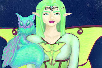 illistrate your dungeons and dragons character