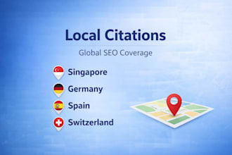 do local citations for singapore, germany, spain and switzerland for local SEO
