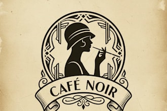 design a vintage woman silhouette logo with timeless elegance