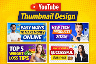 design eye catching youtube thumbnail