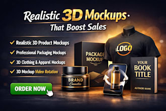 3d product mockup 3d clothing mockup packaging mockup book cover mockup 3d video