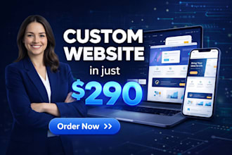 design and develop a responsive website with admin panel and backend