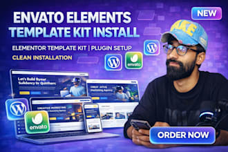 install themeforest wordpress theme, envato elements or template kit